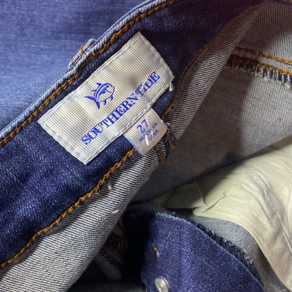 SOUTHERN TIDE DENIM SKIRT GABRIELA DENIM SKIRT MEDIUM INDIGO 27W TRENDING - Picture 13 of 16